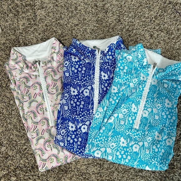 San Soleil Tops - San Soleil UPF 1/4 Zip Top Long Sleeve Tennis Golf Pickleball Running Sz M